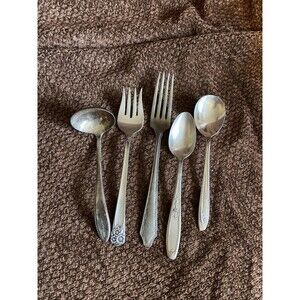 Mixed lot Wm Rogers I S Flatware and Ladle